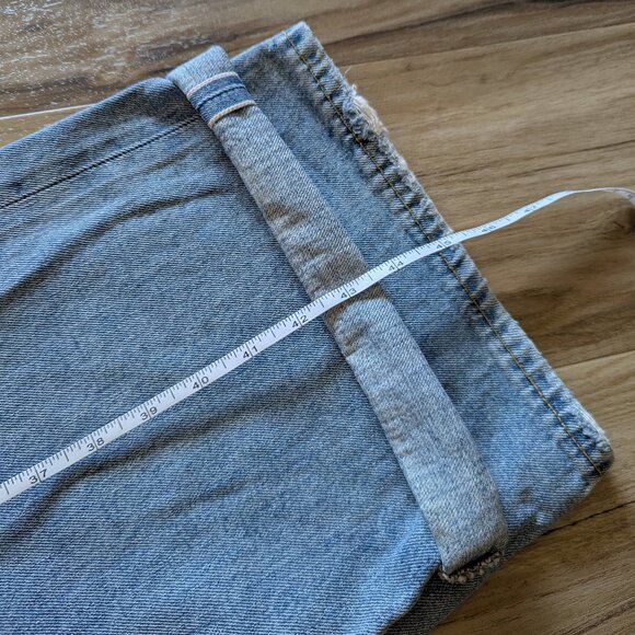 Zara Upcycled Denim Jeans, Embroidered Floral, 14 - Picture 8 of 8